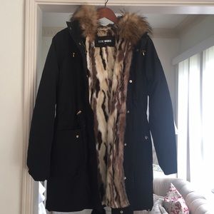 Steve Madden Fur Down Coat